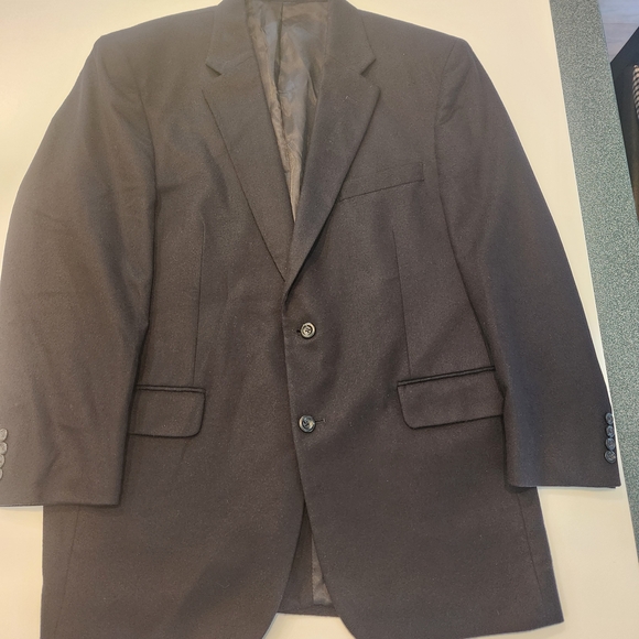 JOS A BANKS 100% CASHMERE NAVY sport Coat. 44R - Picture 2 of 6